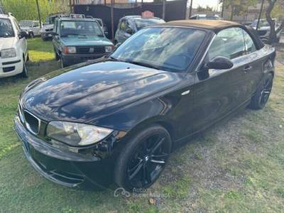 BMW Serie 1 120d 120d Cabrio Attiva Nero usata Lamporecchio