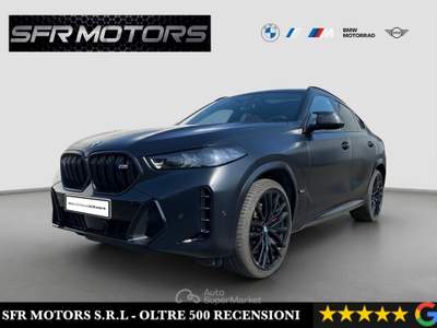 BMW X6 X6 M60i 48V Msport Pro *IVA ESPOSTA*TETTO*HEAD*360* Nero usata Roma