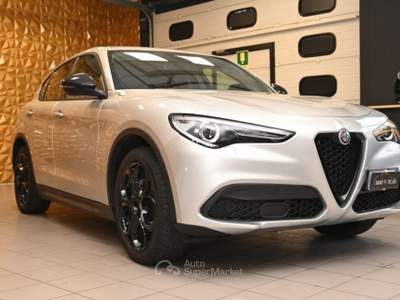 Alfa Romeo Stelvio 2.2 TURBO 190CV AT8 Q4 EXECUTIVE NAVI LED 20"FULL! Argento usata Brescia