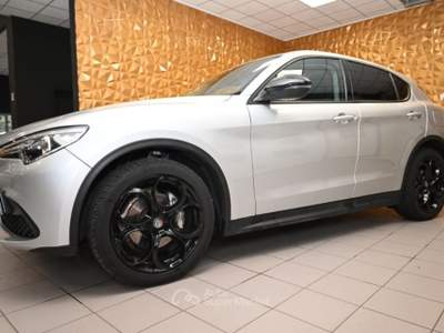 Alfa Romeo Stelvio 2.2 TURBO 190CV AT8 Q4 EXECUTIVE NAVI LED 20"FULL! Argento usata Brescia