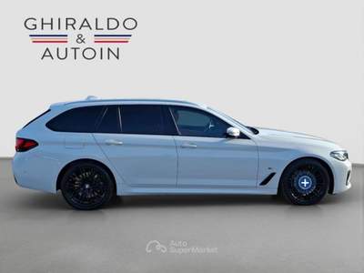 BMW Serie 5 540d 540d 48V xDrive Touring Msport 340CV Pelle LED Bianco usata Padova