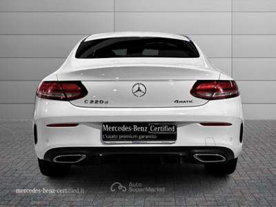 Mercedes-Benz Classe C  - c coupe 220 d premium plus 4matic Bianco usata Montecosaro