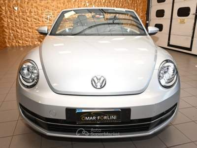 Volkswagen Maggiolino CABRIO 2.0 TDI SPORT BMT NAVI TEL 17"SENSORI FULL! Argento usata Brescia