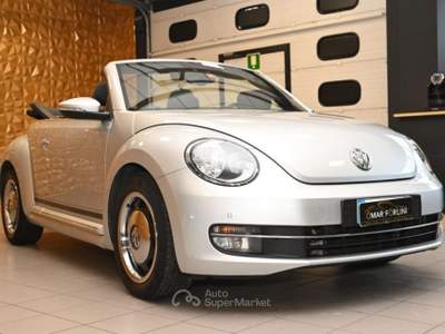Volkswagen Maggiolino CABRIO 2.0 TDI SPORT BMT NAVI TEL 17"SENSORI FULL! Argento usata Brescia