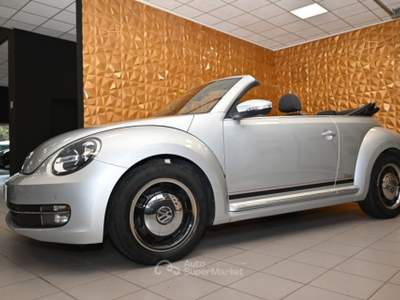 Volkswagen Maggiolino CABRIO 2.0 TDI SPORT BMT NAVI TEL 17"SENSORI FULL! Argento usata Brescia