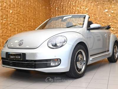 Volkswagen Maggiolino CABRIO 2.0 TDI SPORT BMT NAVI TEL 17"SENSORI FULL! Argento usata Brescia