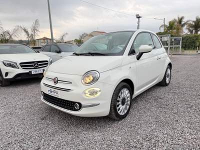 Fiat 500 500 1.2 Lounge TETTO IN VETRO SENSORI PARCHEGGIO Bianco usata Villarosa