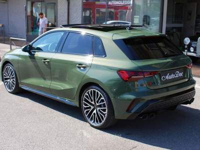 Audi S3 SPBK 2.0 TFSI 333 CV QUATTRO S TRONIC TETTO APRIBILE PANORAMICO BAULE ELETTRICO Verde usata Villongo