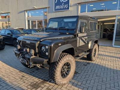 Land Rover Defender 90 2.4 TD4 Soft top E N1 Nero usata Savona