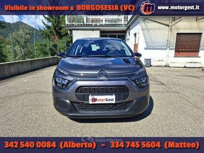 Citroen C3 PureTech 83 S&amp;S Feel Grigio usata Borgosesia