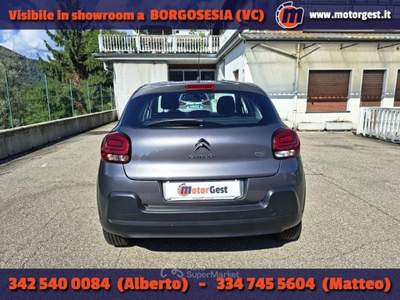 Citroen C3 PureTech 83 S&amp;S Feel Grigio usata Borgosesia