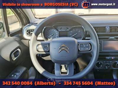 Citroen C3 PureTech 83 S&amp;S Feel Grigio usata Borgosesia