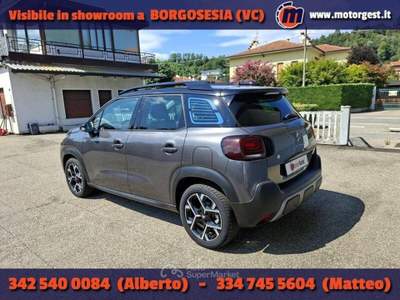 Citroen C3 Aircross PureTech 130 S&amp;S EAT6 Shine Grigio usata Borgosesia