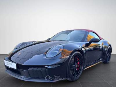 Porsche 911 911.2 4 GTS T-HYBRID CABRIO CHRONO 21 KAMERA BOSE Nero usata Ciampino