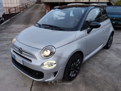 Fiat 500 TETTO NERO Grigio usata CANELLI