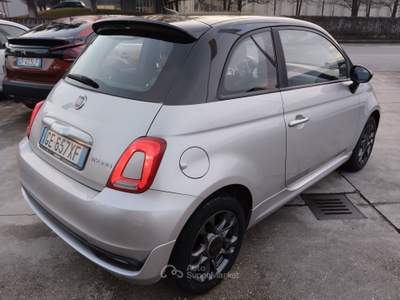 Fiat 500 TETTO NERO Grigio usata CANELLI