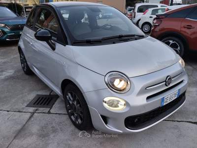 Fiat 500 TETTO NERO Grigio usata CANELLI