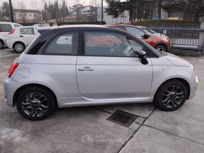 Fiat 500 TETTO NERO Grigio usata CANELLI