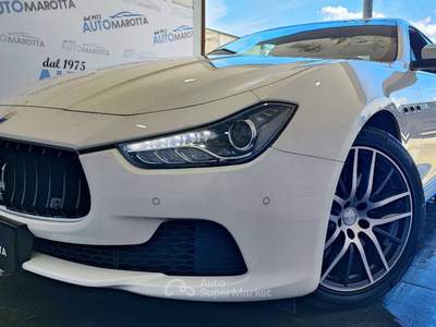 Maserati Ghibli 3.0 V6 ds 275cv TAGLIANDI MASERATI! Bianco usata Limatola