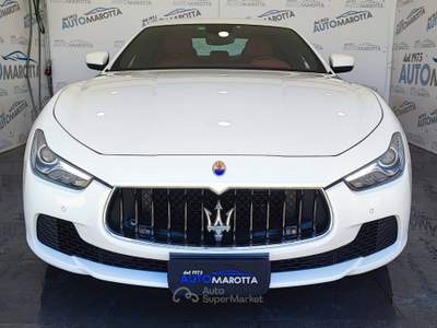 Maserati Ghibli 3.0 V6 ds 275cv TAGLIANDI MASERATI! Bianco usata Limatola