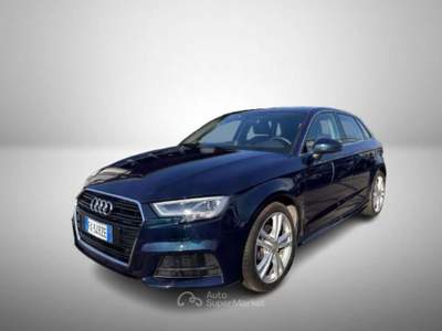 Audi A3 SPB 30 g-tron S tronic Sport Nero usata Rivignano Teor