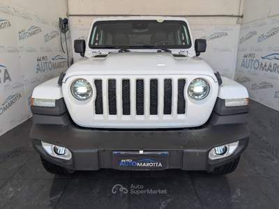Jeep Wrangler 2.2 mjt II Sahara auto TAGLIANDI JEEP! Bianco usata Limatola