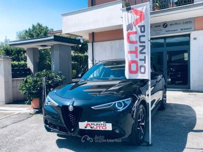 Alfa Romeo Stelvio 190CV Q4 PALETTE PELLE-TELECAM Nero usata Isernia