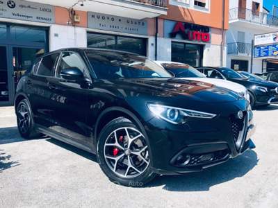 Alfa Romeo Stelvio 190CV Q4 PALETTE PELLE-TELECAM Nero usata Isernia