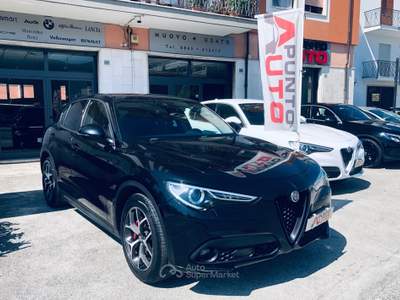 Alfa Romeo Stelvio 190CV Q4 PALETTE PELLE-TELECAM Nero usata Isernia
