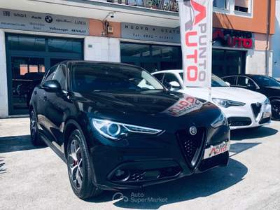 Alfa Romeo Stelvio 190CV Q4 PALETTE PELLE-TELECAM Nero usata Isernia