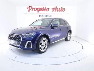 Audi Q5 Q5 40 tdi S-line quattro s-tronic PELLE BEIGE ADAS Blu/Azzurro usata Riccione
