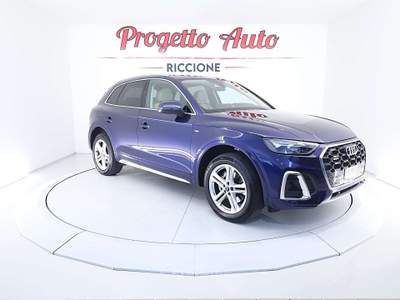 Audi Q5 Q5 40 tdi S-line quattro s-tronic PELLE BEIGE ADAS Blu/Azzurro usata Riccione