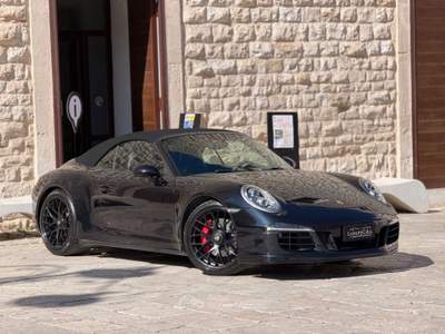 Porsche 911 3.8 CARRERA 4 GTS CABRIO 430 CV PDK ASPIRATO Nero usata Santeramo in Colle