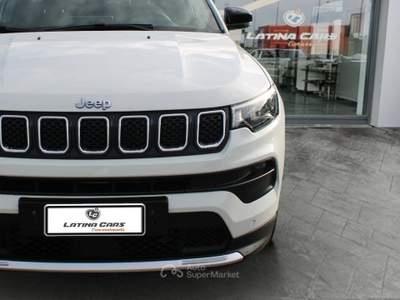 Jeep Compass 1.3 turbo t4 phev Limited 4xe TELECAM e Carplay Bianco usata Latina