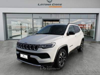 Jeep Compass 1.3 turbo t4 phev Limited 4xe TELECAM e Carplay Bianco usata Latina