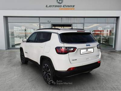 Jeep Compass 1.3 turbo t4 phev Limited 4xe TELECAM e Carplay Bianco usata Latina
