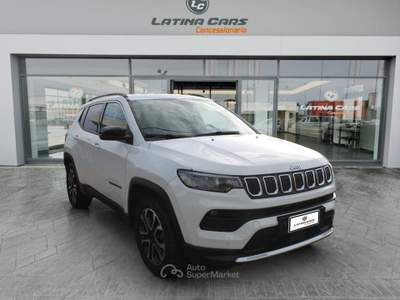 Jeep Compass 1.3 turbo t4 phev Limited 4xe TELECAM e Carplay Bianco usata Latina