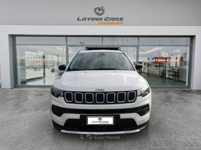 Jeep Compass 1.3 turbo t4 phev Limited 4xe TELECAM e Carplay Bianco usata Latina