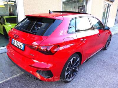 Audi A3 SPB 40 TFSI quattro S-tronic S-line TETTO-MATRIX Rosso usata Savona
