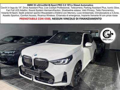 BMW X3 XDrive20d M-Sport PRO NEW MODEL C19" Tetto MSport Bianco usata Campi Bisenzio