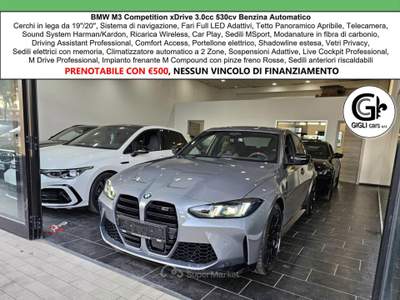 BMW Serie 3 M3 M3 Comp Tetto C.19" 20" Harman Kardon Carbonio Led Grigio usata Campi Bisenzio