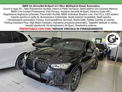 BMW X4 XDrive20d M-Sport C20" TETTO Navi CAM LED Clima3Z Nero usata Campi Bisenzio