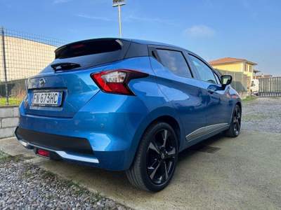 Nissan Micra 1.5 dCi 8V 5 porte Tekna-EURO 6-GARANZIA 12 MESI Blu/Azzurro usata Roburent