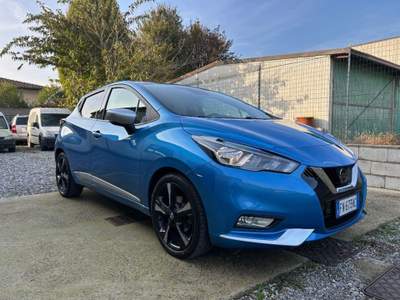 Nissan Micra 1.5 dCi 8V 5 porte Tekna-EURO 6-GARANZIA 12 MESI Blu/Azzurro usata Roburent