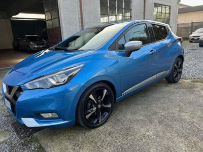 Nissan Micra 1.5 dCi 8V 5 porte Tekna-EURO 6-GARANZIA 12 MESI Blu/Azzurro usata Roburent