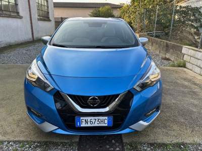 Nissan Micra 1.5 dCi 8V 5 porte Tekna-EURO 6-GARANZIA 12 MESI Blu/Azzurro usata Roburent
