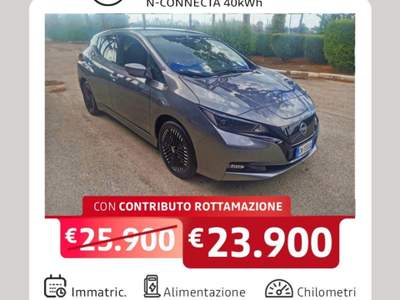 Nissan Leaf 40kWh N Connecta 150cv Grigio usata Taranto