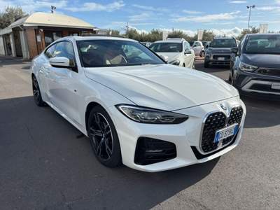 BMW Serie 4 420d d 48V xDrive Coupé Msport Bianco usata Santa Maria di Licodia