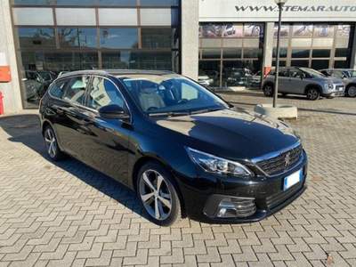Peugeot 308 130cv S&S EAT8 SW Business Navi 38000km! Nero usata Rivarolo Canavese