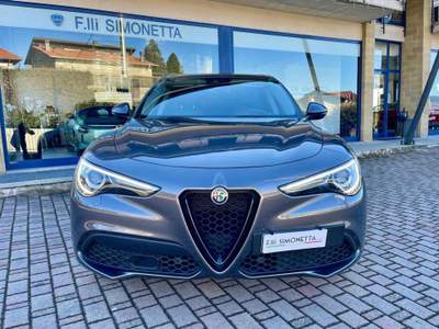 Alfa Romeo Stelvio 2.2 Turbodiesel 210 CV AT8 Q4 Veloce Grigio usata Cadrezzate con Osmate